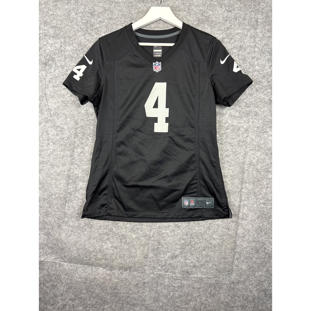 Nike NFL Oakland Raiders Derek Carr 4‎ Jersey Black Mens Medium Las Vegas